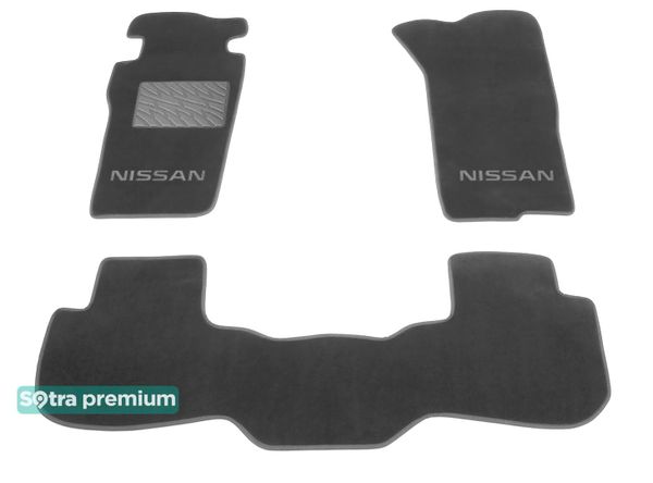Двошарові килимки Sotra Premium Grey для Nissan Patrol (mkIV)(Y60)(3-дв.) 1990-1997 - Фото 1