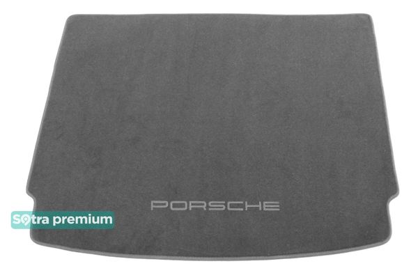 Двошарові килимки Sotra Premium Grey для Porsche Cayenne (mkII)(багажник) 2010-2017 - Фото 1