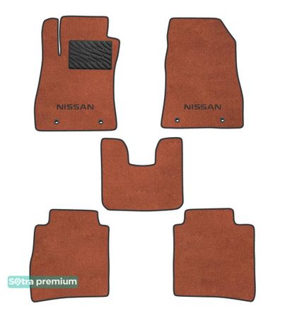 Двухслойные коврики Sotra Premium Terracotta для Nissan Sentra (mkVII)(B17) 2012-2019 - Фото 1