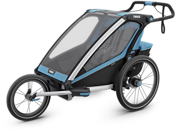 Дитяча коляска Thule Chariot Sport 2 (Blue-Black) - Фото 6