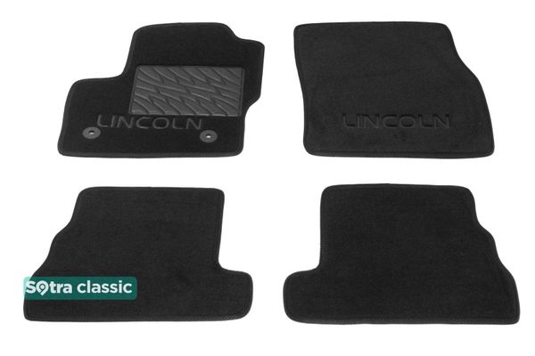 Двошарові килимки Sotra Classic Black для Lincoln MKC (mkI) 2014-2019 - Фото 1