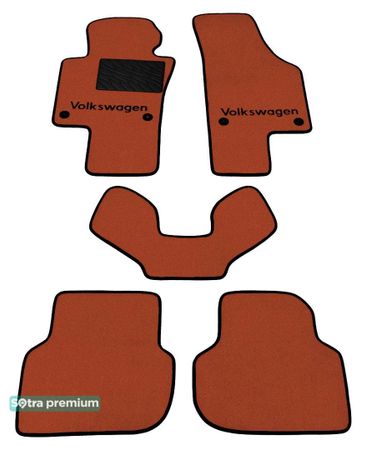 Двошарові килимки Sotra Premium Terracotta для Volkswagen Jetta (mkVI)(A6) 2010-2018 - Фото 1