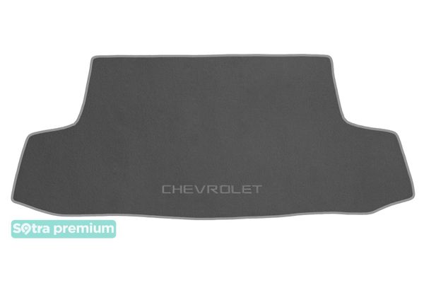 Двухслойные коврики Sotra Premium Grey для Chevrolet Aveo (mkI)(седан)(багажник) 2008-2011 - Фото 1