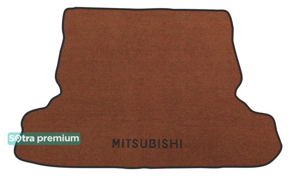 Двухслойные коврики Sotra Premium Terracotta для Mitsubishi Pajero (mkIII-mkIV)(5-дв.)(багажник) 1999-2021 - Фото 1
