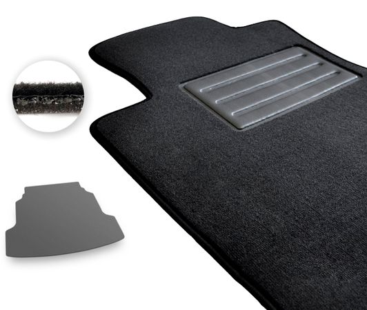 Двошарові килимки Optimal для Renault Latitude (mkI)(багажник) 2010-2015 - Фото 1