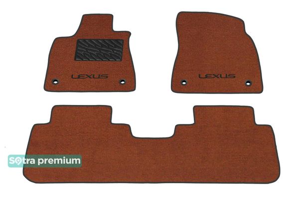 Двошарові килимки Sotra Premium Terracotta для Lexus RX (mkIV) 2016-2022 - Фото 1