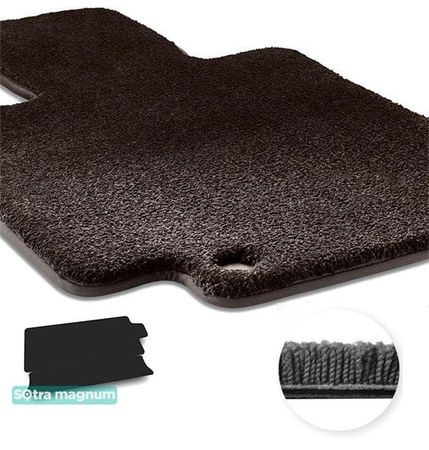 Двошарові килимки Sotra Magnum Black для BMW X7 (G07)(розкладений 3 ряд)(багажник) 2018→ - Фото 1