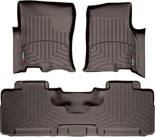 Коврики Weathertech Choco для Ford Expedition / Expedition XL; Lincoln Navigator / Navigator L (mkIII)(1-2 row) 2007-2010 - Фото 1