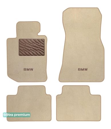 Двошарові килимки Sotra Premium Beige для BMW 3-series (G20; G21; G80; G81) 2018→ - Фото 1