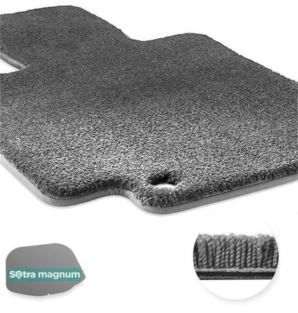 Двошарові килимки Sotra Magnum Grey для Ford Explorer (mkV)(розкладений 3 ряд)(багажник) 2010-2019 - Фото 1
