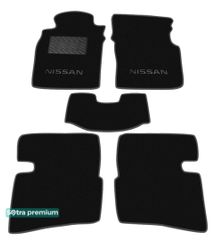 Двошарові килимки Sotra Premium Black для Nissan Primera (mkI-mkII)(P10-P11) 1991-2001