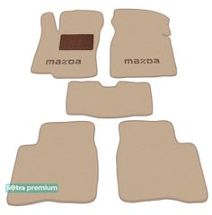 Двошарові килимки Sotra Premium Beige для Mazda 323F (mkVII)(BA) 1994-2000
