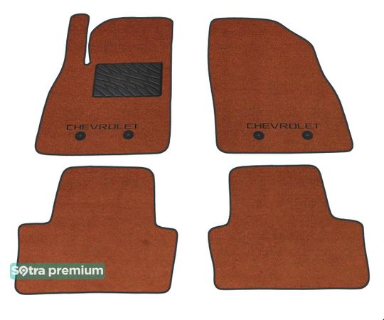 Двошарові килимки Sotra Premium Terracotta для Chevrolet Volt (mkI) 2010-2015 - Фото 1