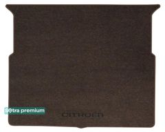 Двошарові килимки Sotra Premium Chocolate для Citroen C4 Picasso / C4 Spacetourer (mkII)(нижній рівень)(багажник) 2013-2022