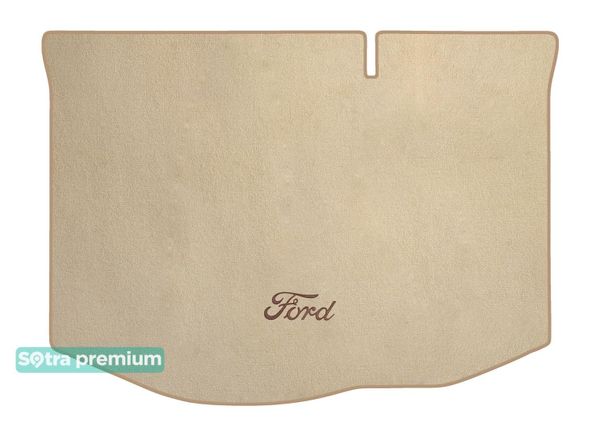 Двошарові килимки Sotra Premium Beige для Ford Fiesta (mkVII)(5-дв. хетчбек)(нижній)(багажник) 2008-2017 - Фото 1