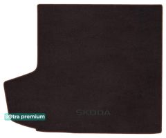 Двухслойные коврики Sotra Premium Chocolate для Skoda Octavia (mkIII)(A7)(универсал)(верхний уровень)(багажник) 2012-2019
