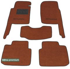 Двухслойные коврики Sotra Premium Terracotta для Mitsubishi Pajero (mkII)(3-дв.) 1991-2000