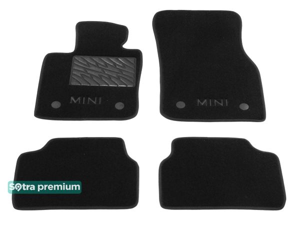 Двошарові килимки Sotra Premium Black для Mini Cooper (mkIII)(F56)(3 дв.) 2013→ - Фото 1