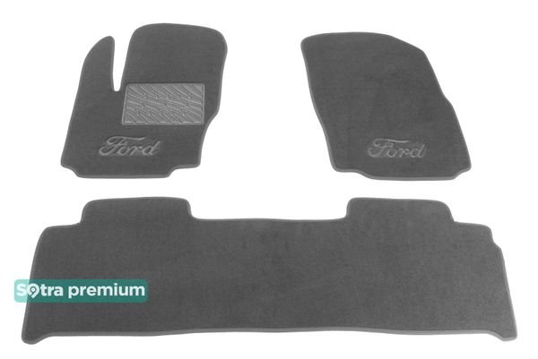 Двошарові килимки Sotra Premium Grey для Ford S-Max (mkI) 2006-2015 - Фото 1
