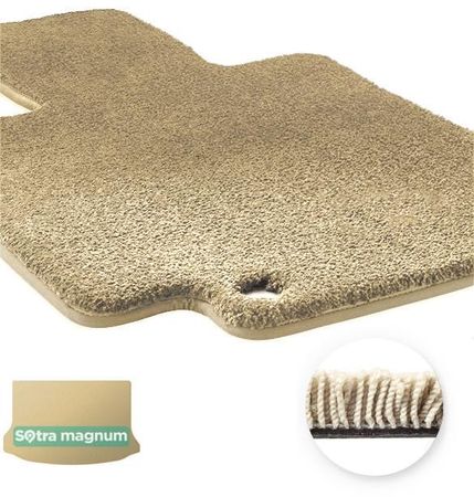 Двошарові килимки Sotra Magnum Beige для Volvo V40 (mkII)(D2,D3,D4) 2012-2018; (T2,T3,T4) 2012-2019 (нижній рівень)(багажник) - Фото 1