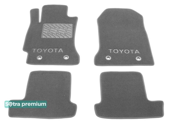 Двошарові килимки Sotra Premium Grey для Toyota GT86 (mkI) 2012-2021 - Фото 1