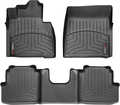 Коврики WeatherTech Black для Mercedes-Benz G-Class (W463)(with cup folders on floor of 2 row) 2002-2011 - Фото 1