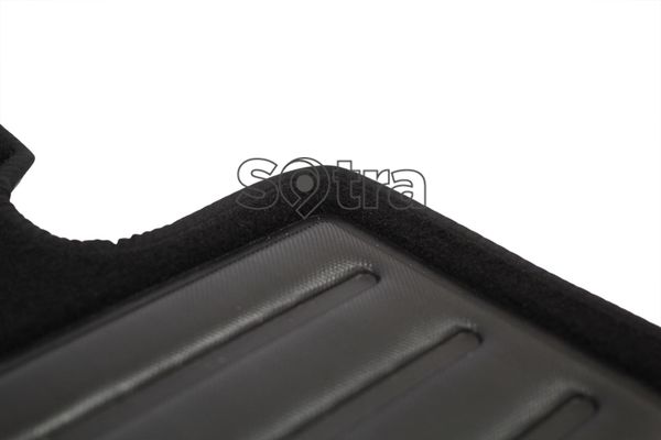 Двошарові килимки Sotra Custom Premium Black для Hyundai Santa Fe (mkII)(1-2 ряд) 2010-2012 - Фото 3