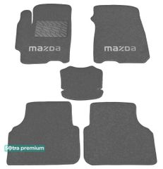 Двухслойные коврики Sotra Premium Grey для Mazda 5 / Premacy (mkI) 1999-2004