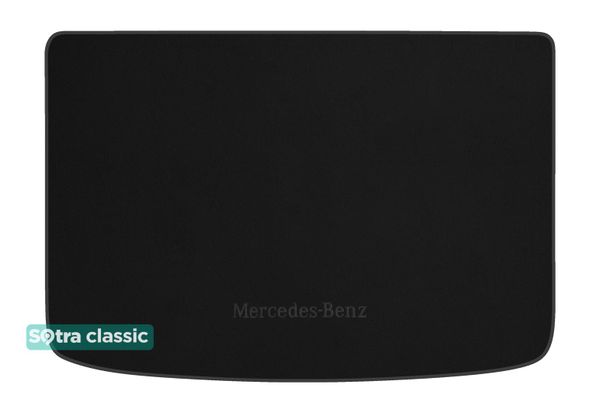 Двошарові килимки Sotra Classic Black для Mercedes-Benz A-Class (W176)(багажник) 2012-2018 - Фото 1
