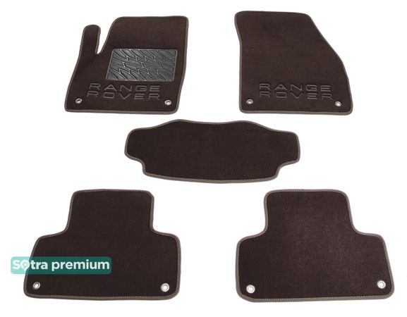 Двошарові килимки Sotra Premium Chocolate для Land Rover Range Rover Evoque (mkI)(3-дв.) 2011-2018 - Фото 1