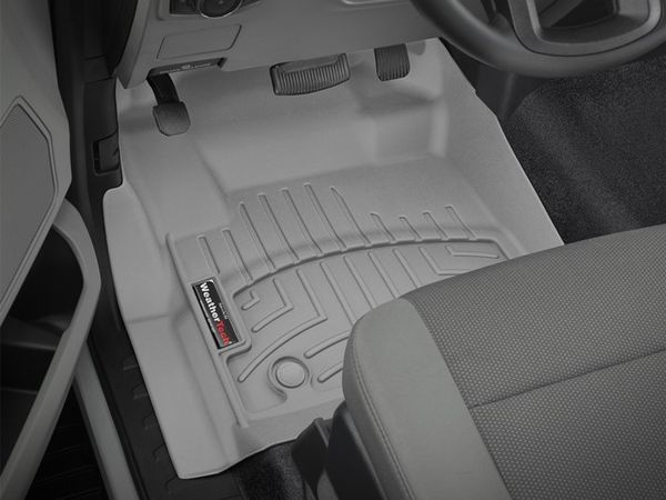 Килимки WeatherTech Grey для Ford Super Duty (mkIV)(single cab)(2 pcs.)(1 row) 2017→ - Фото 2