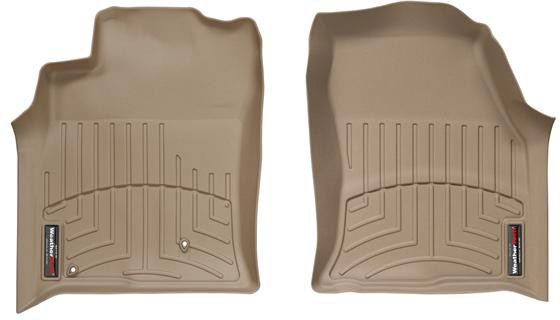 Коврики Weathertech Beige для Toyota Land Cruiser Prado (J120); Lexus GX (mkI)(with rear entertainment system)(1 row) 2002-2009 - Фото 1