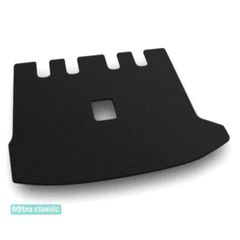 Двухслойные коврики Sotra Classic Black для Renault Lodgy (mkI)(багажник) 2012-2021