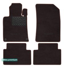 Двошарові килимки Sotra Premium Chocolate для Peugeot 508 (mkI)(гібрид) 2010-2018