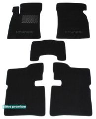Двухслойные коврики Sotra Premium Black для Hyundai Sonata (mkIV) 1998-2004