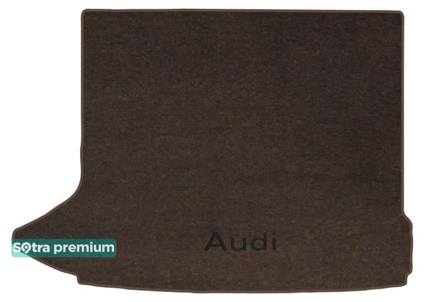 Двошарові килимки Sotra Premium Chocolate для Audi Q3/RS Q3 (mkI)(верхній рівень)(без сітки)(багажник) 2011-2018 - Фото 1