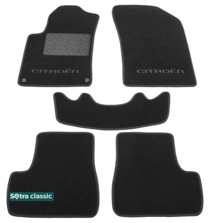 Двошарові килимки Sotra Classic Grey для Citroen C3 (mkII) 2009-2016; DS3 (mkI) 2009-2019 - Фото 1