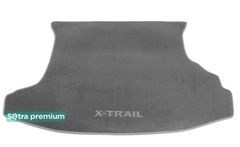 Двухслойные коврики Sotra Premium Grey для Nissan X-Trail (mkI)(багажник) 2001-2007