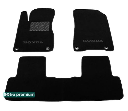 Двухслойные коврики Sotra Premium Black для Honda CR-V (mkIV)(4 клипсы) 2012-2018 - Фото 1