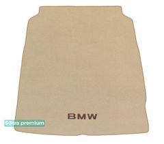 Двошарові килимки Sotra Premium Beige для BMW 5-series (F10)(седан)(багажник) 2013-2017