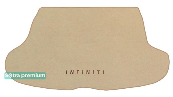 Двошарові килимки Sotra Premium Beige для Infiniti EX / QX50 (mkI)(багажник) 2008-2017 - Фото 1