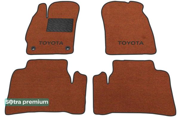 Двошарові килимки Sotra Premium Terracotta для Toyota Prius (mkIII) 2012-2015 - Фото 1