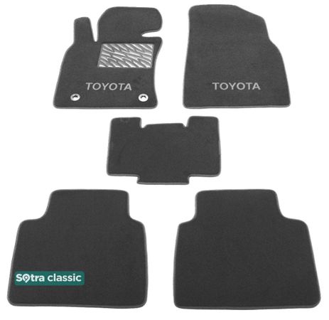 Двухслойные коврики Sotra Classic Grey для Toyota Camry (mkVIII)(XV70) 2017→ - Фото 1