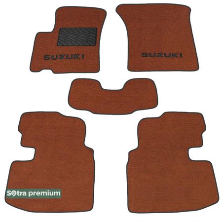 Двошарові килимки Sotra Premium Terracotta для Suzuki Swift (mkIV) 2005-2010 - Фото 1
