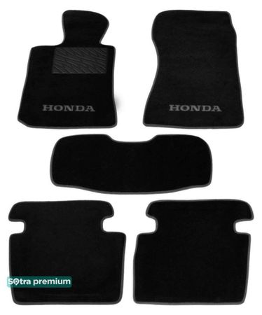 Двошарові килимки Sotra Premium Black для Honda Legend (mkIV) 2006-2008 - Фото 1