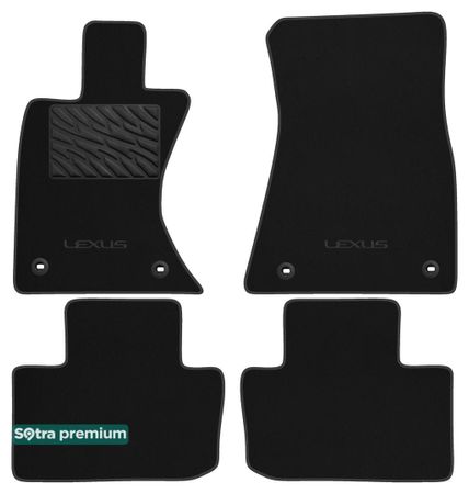 Двошарові килимки Sotra Premium Black для Lexus IS (mkIII)(повний привід) 2013→ - Фото 1