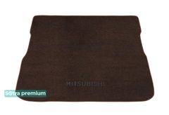 Двошарові килимки Sotra Premium Chocolate для Mitsubishi Grandis (mkI)(складений 3 ряд)(багажник) 2003-2011 - Фото 1