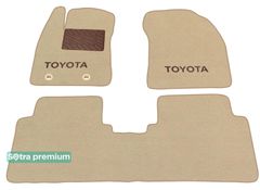 Двошарові килимки Sotra Premium Beige для Toyota Avensis (mkIII) 2009-2018