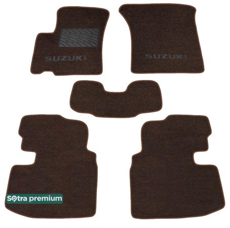 Двошарові килимки Sotra Premium Chocolate для Suzuki Swift (mkIV) 2005-2010 - Фото 1