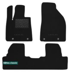 Двухслойные коврики Sotra Classic Black для Lexus RX (mkIII)(с клипсами) 2012-2015